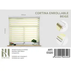 GENERICO - Cortina Roller Dia Y Noche 180X240 Cm