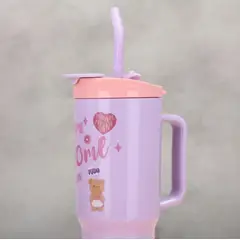 GENERICO - Vaso Térmico+botella Pajilla Para Bebidas Frías Y Calientes