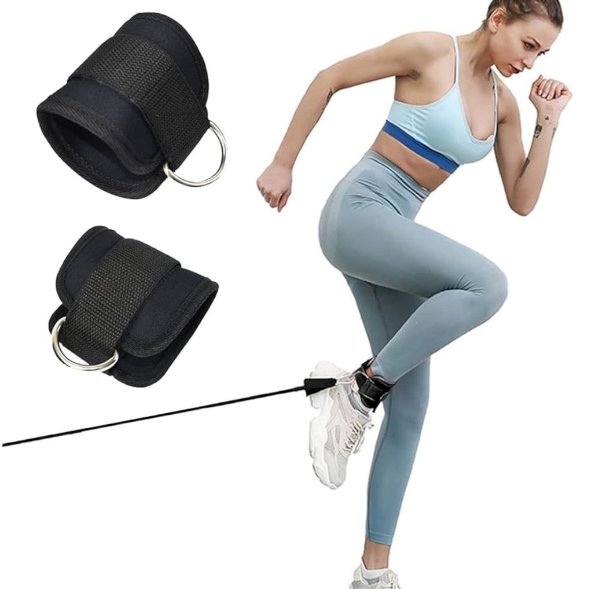 GENERICO - Par de Tobillera para polea gym Gluteos