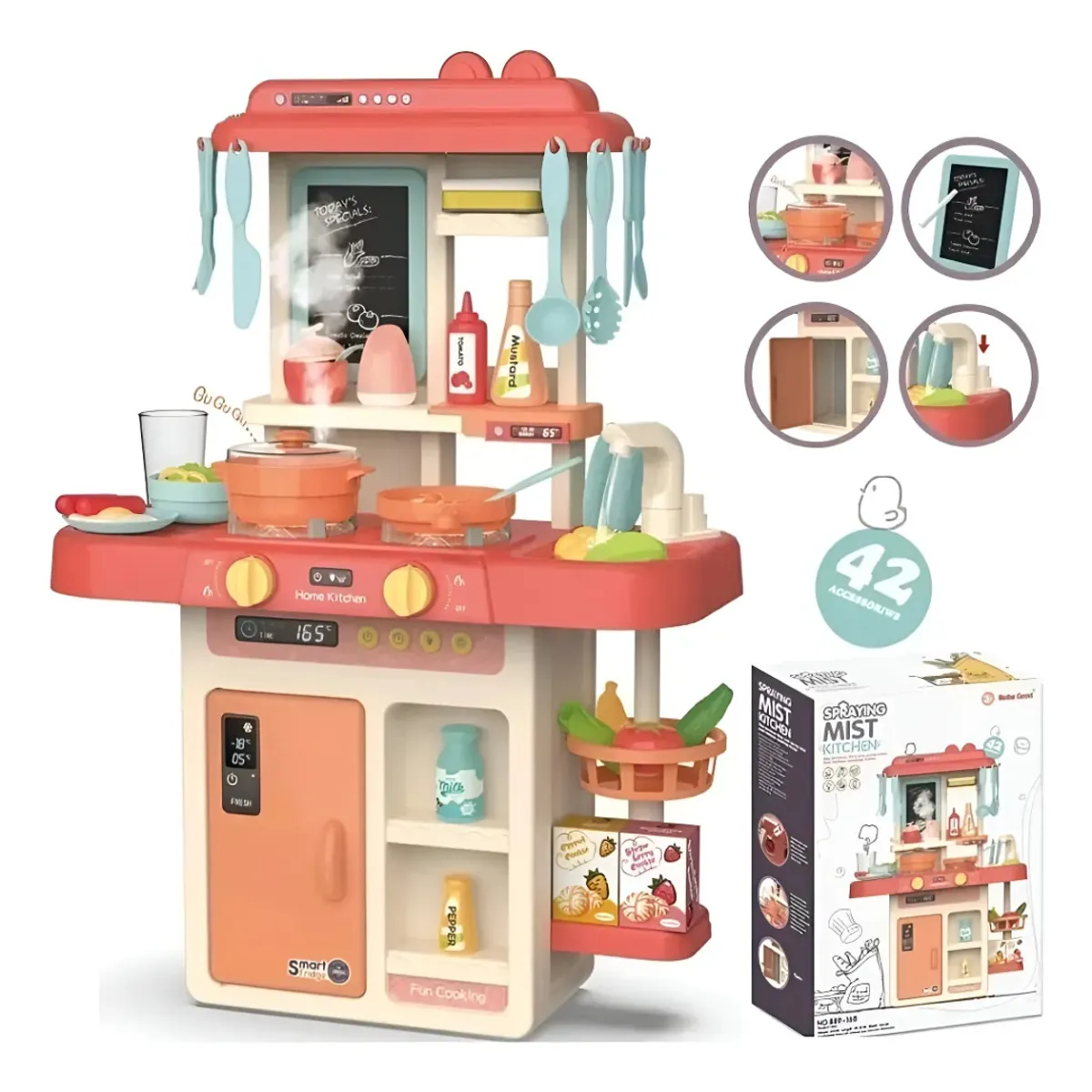 GENERICO - Cocina De Juguete 42 Accesorios Estilo Moderno
