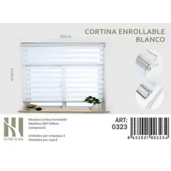 GENERICO - Cortina Roller Dia Y Noche 200X240 Cm