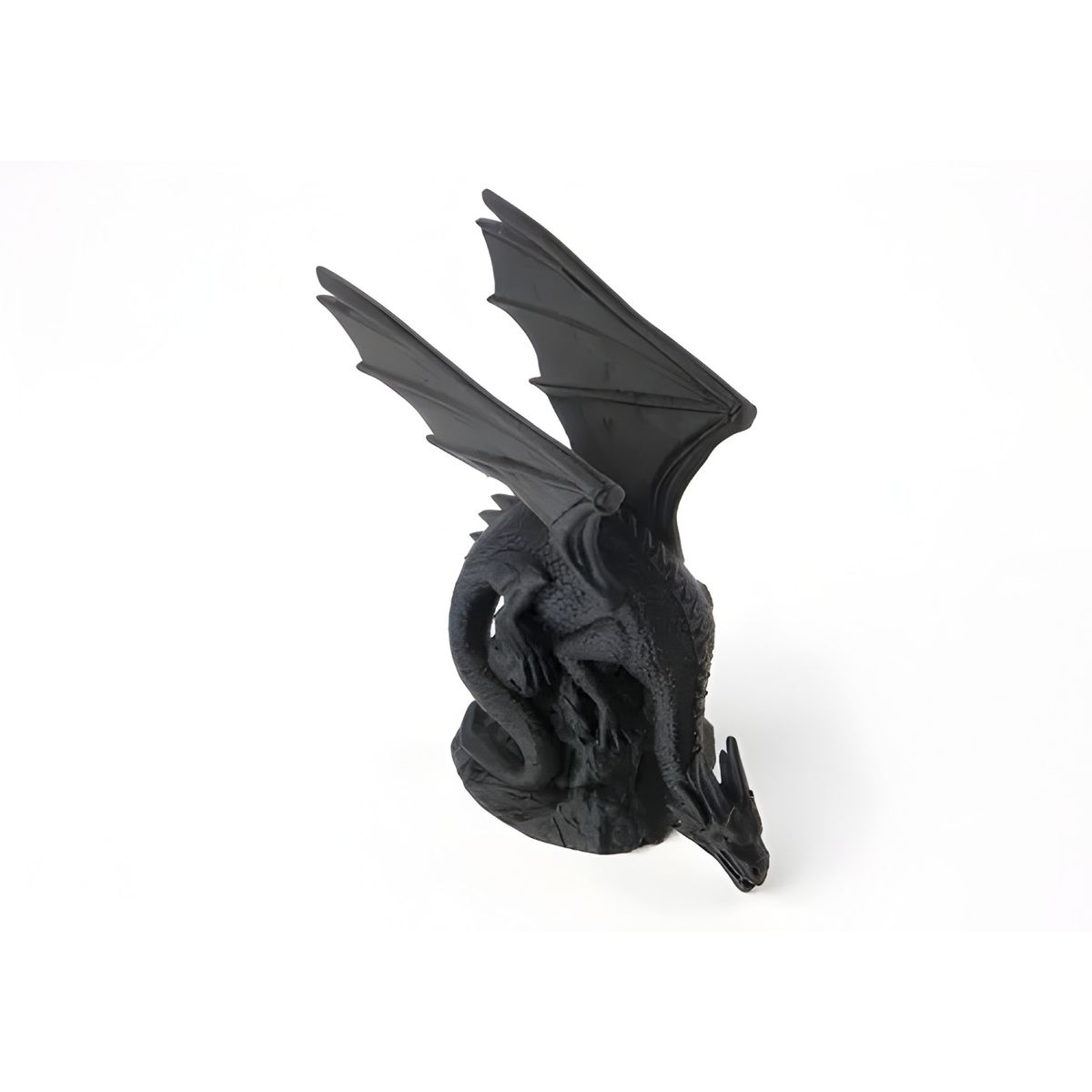 GENERICO - Escultura dragón alado fantástico negro