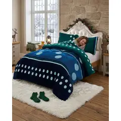 GENERICO - Cubrecama 2 Plazas Textura Plush y Chiporro Premium + Fundas