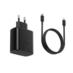 GENERICO - Cargador Genérica 45w Usb-c De Pared Con Cable Carga Super Rápida Negro
