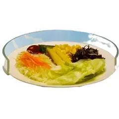 GENERICO - Baranda contorno plástico para platos transparente