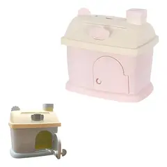 GENERICO - Alcancía infantil pack 2 casita con llave