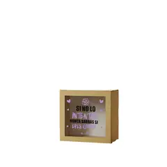 GENERICO - Alcancía de madera personalizada 19x19x9 cm