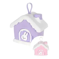 GENERICO - Alcancía infantil pack 2 diseño casita colores variados