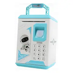 GENERICO - Alcancía electrónica cajero automático robot celeste