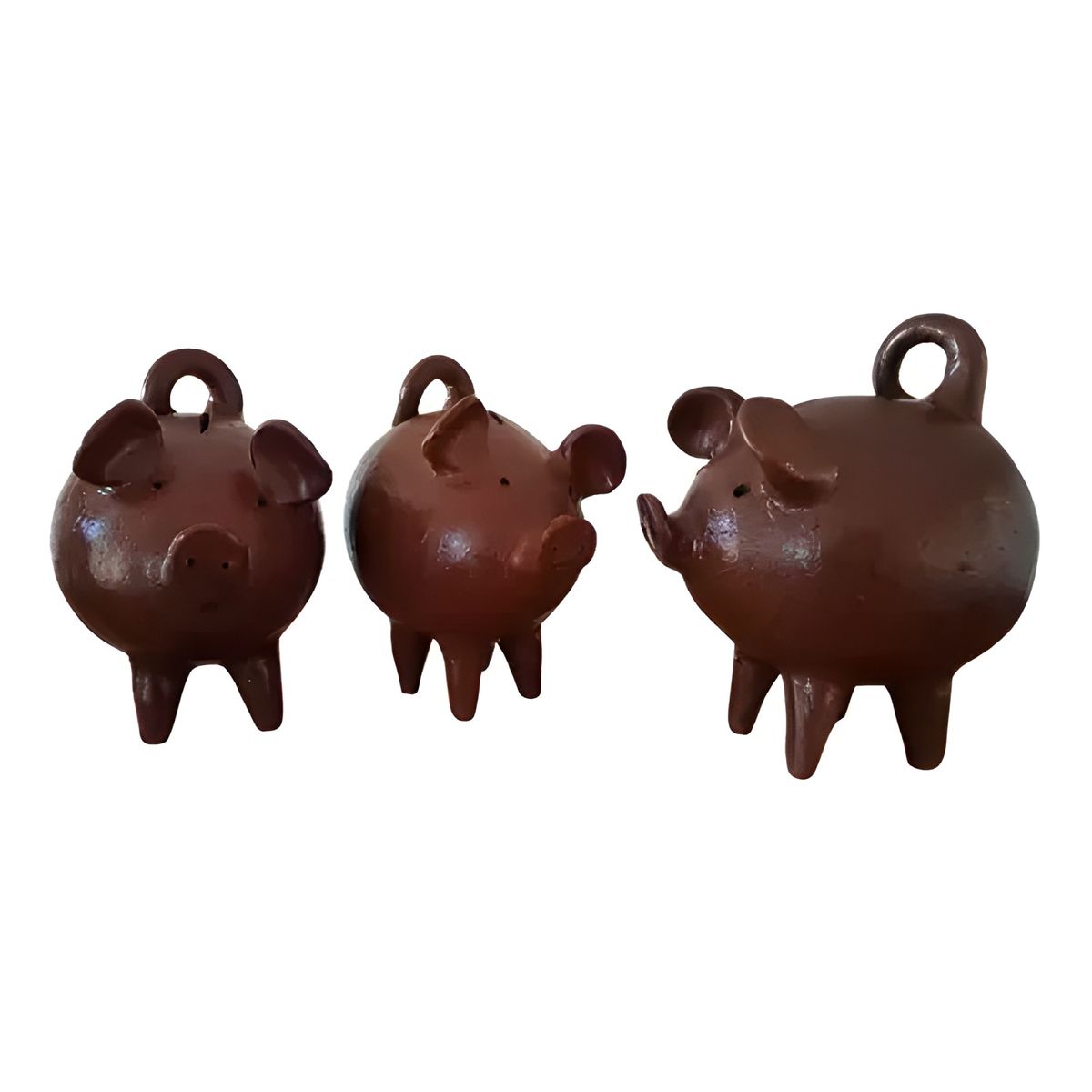 GENERICO - Pack 2 alcancías chanchito de greda