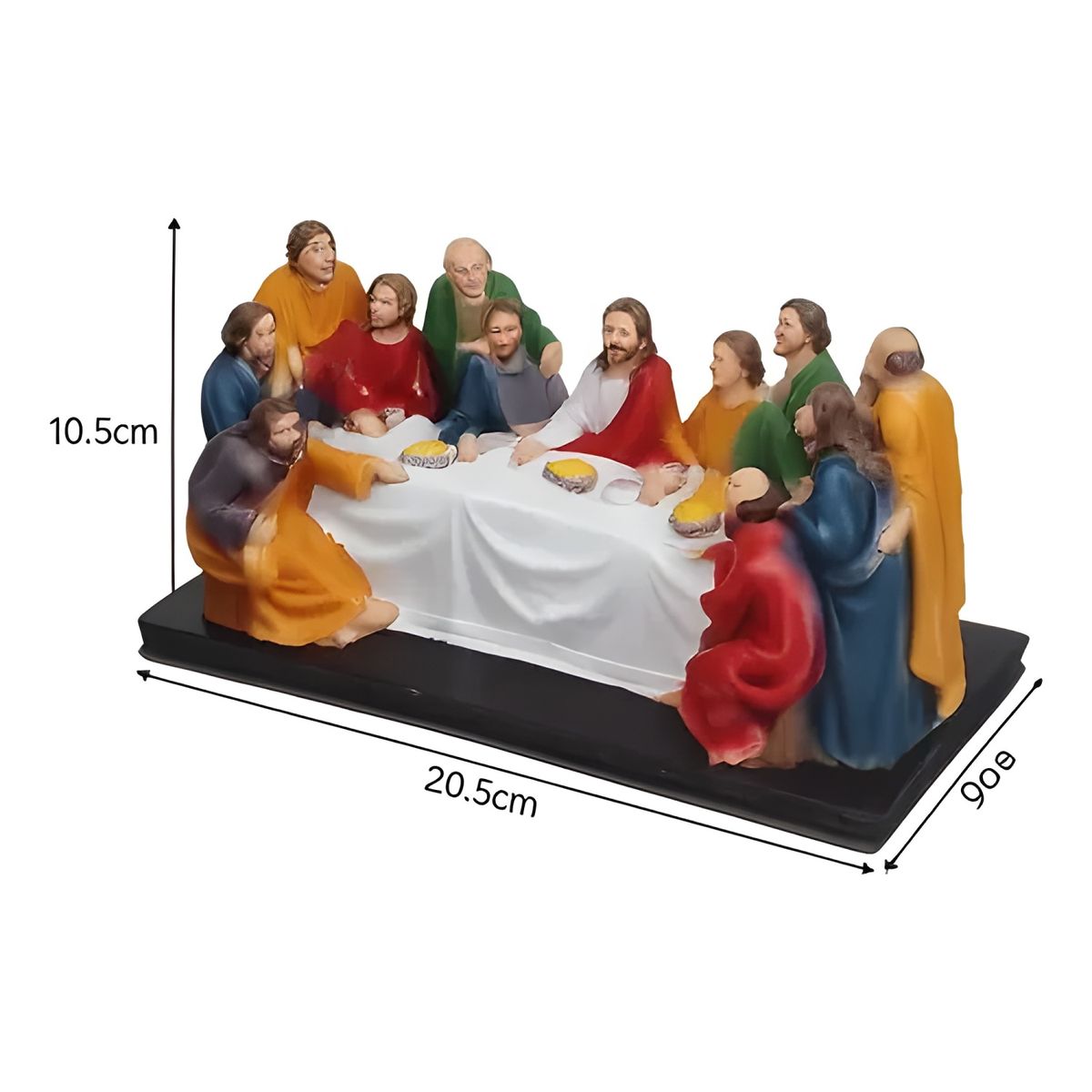 GENERICO - Figura última cena en resina 20,5 cm blanco