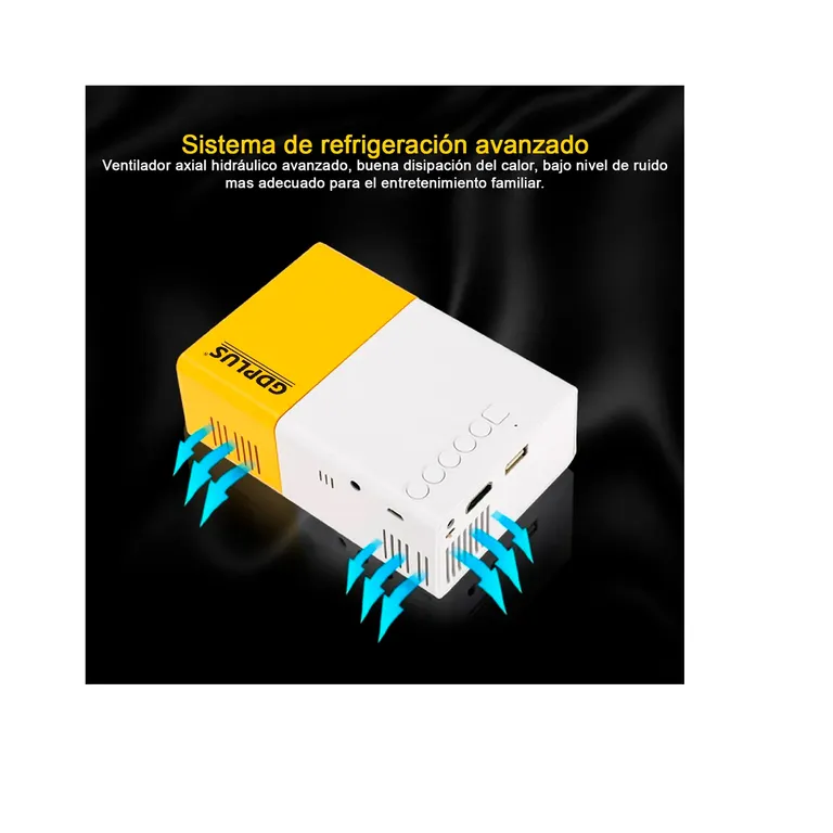 ESHOPANGIE Mini Proyector Led Hdtv Usb Micro Sd Av