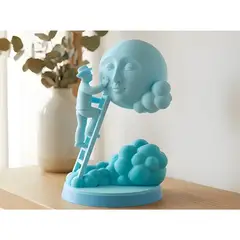 GENERICO - Escultura guardián de la luna celeste