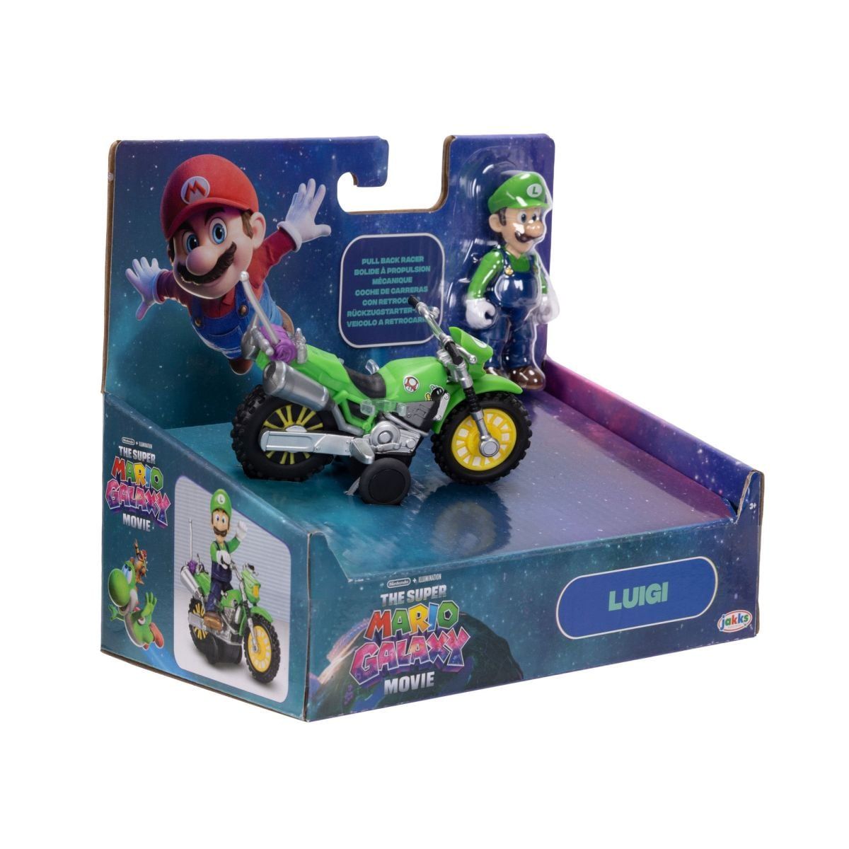 NINTENDO - MOTO CON FIGURA 6 CM NINTENDO PELICULA - LUIGI