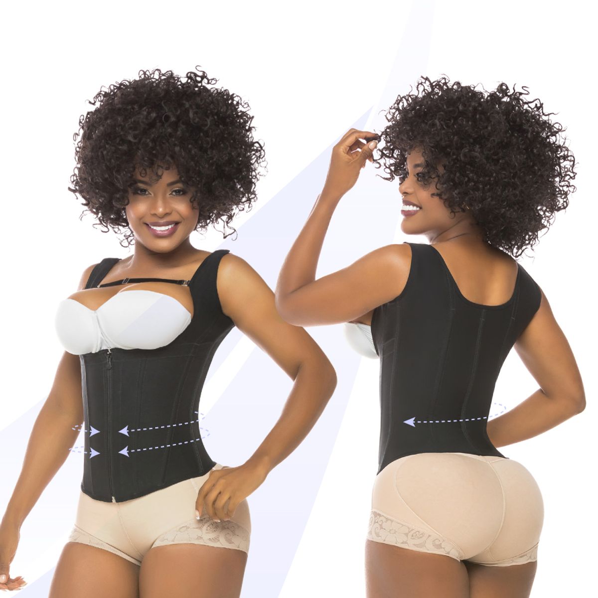 FAJAS SALOME - Faja Salomé Chaleco Dama Ref: 314 Alta Compresión