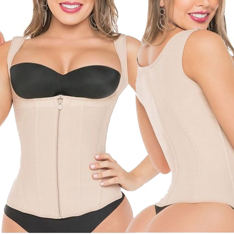 Faja Salome Chaleco Dama Ref: 314 Alta Compresion Beige XS