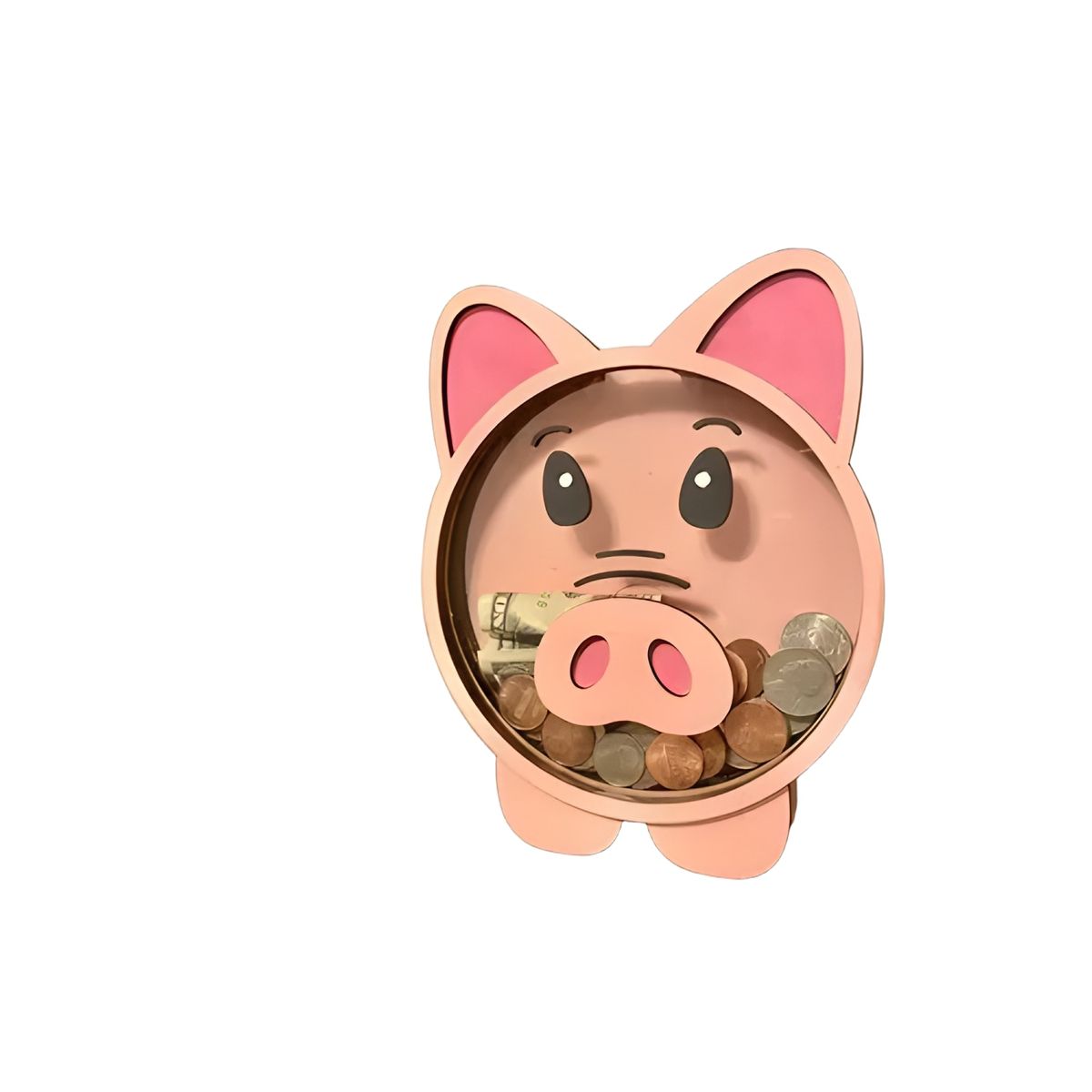 GENERICO - Alcancía chanchito de madera personalizada