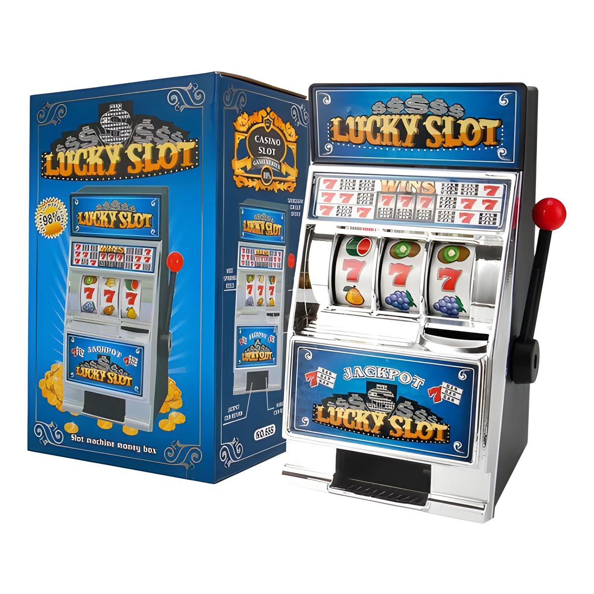 GENERICO - Alcancía tragamonedas con sonido diseño chanchito plateado