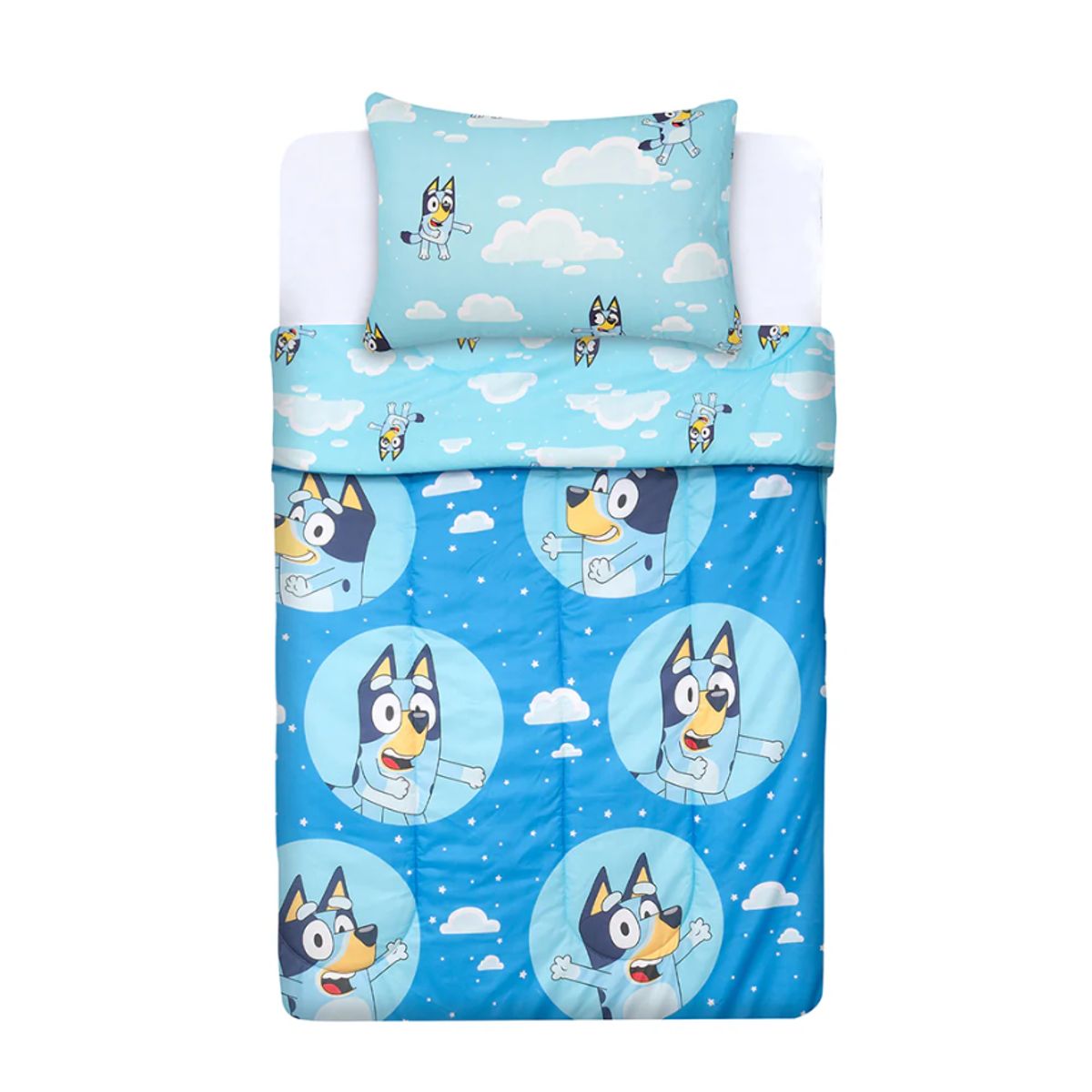 Plumón Infantil  Apto 1 PL Y 1.5 PL Bluey Nubes, marca MASHINI - Foto Principal
