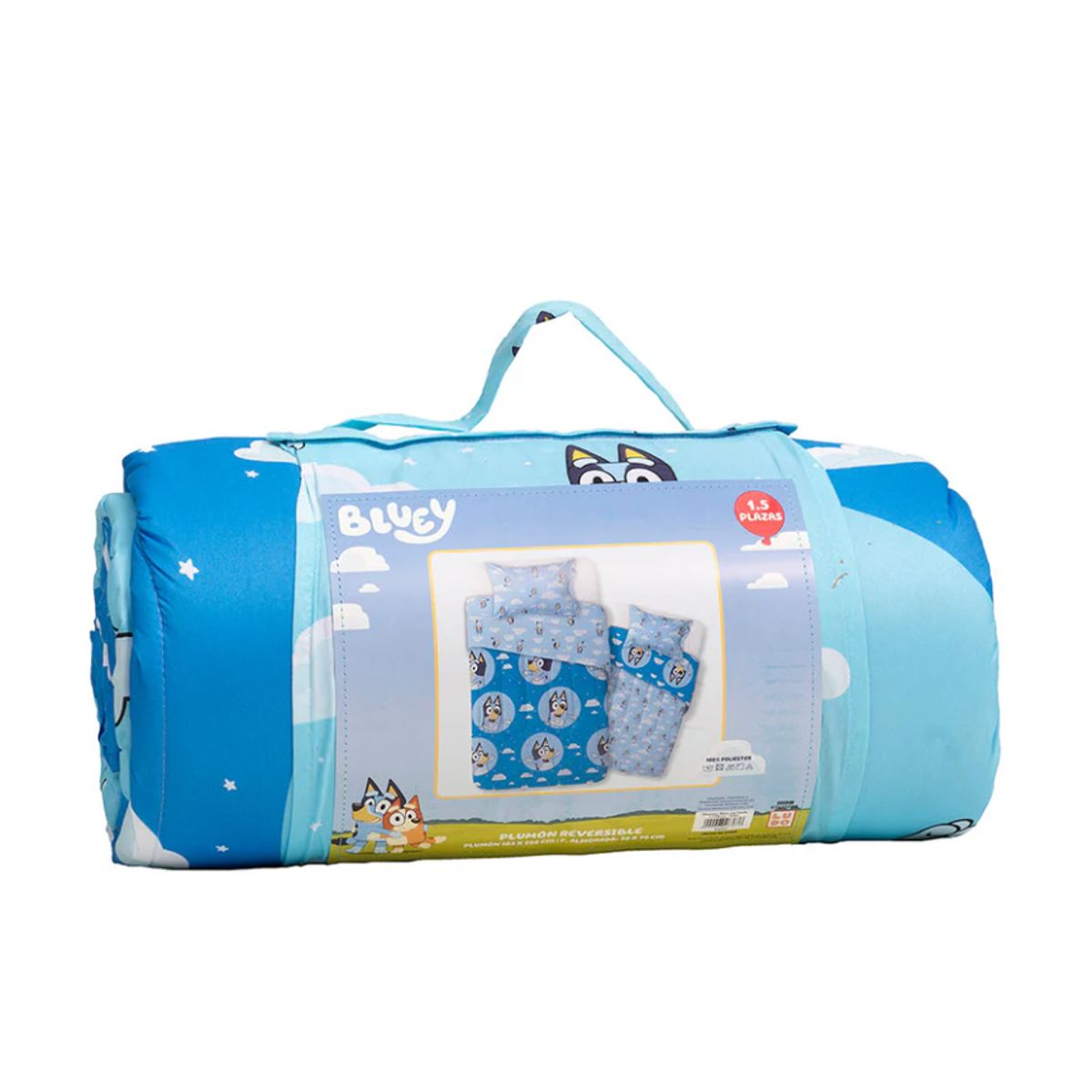 Plumón Infantil  Apto 1 PL Y 1.5 PL Bluey Nubes, marca MASHINI - Foto 2