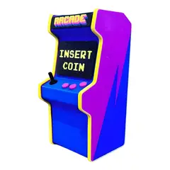 GENERICO - Alcancía máquina arcade decorativa azul