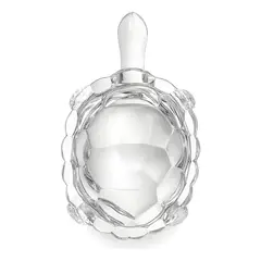 GENERICO - Figura decorativa tortuga de vidrio transparente