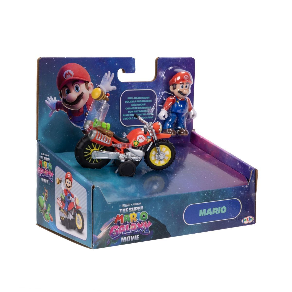 NINTENDO - MOTO CON FIGURA 6 CM NINTENDO PELICULA - MARIO