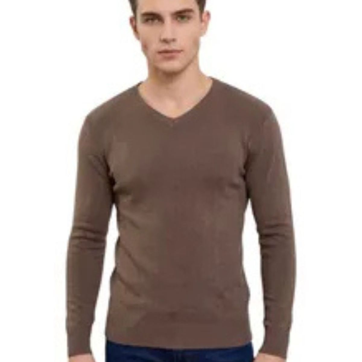 LOOK SHOP - Sweater Tejido Hilo Hombre Cuello V. Colores. 151