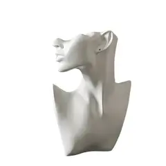 GENERICO - Estatua rostro soporte de joyería decorativo dorado