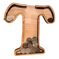 GENERICO - Alcancía de madera letras personalizadas