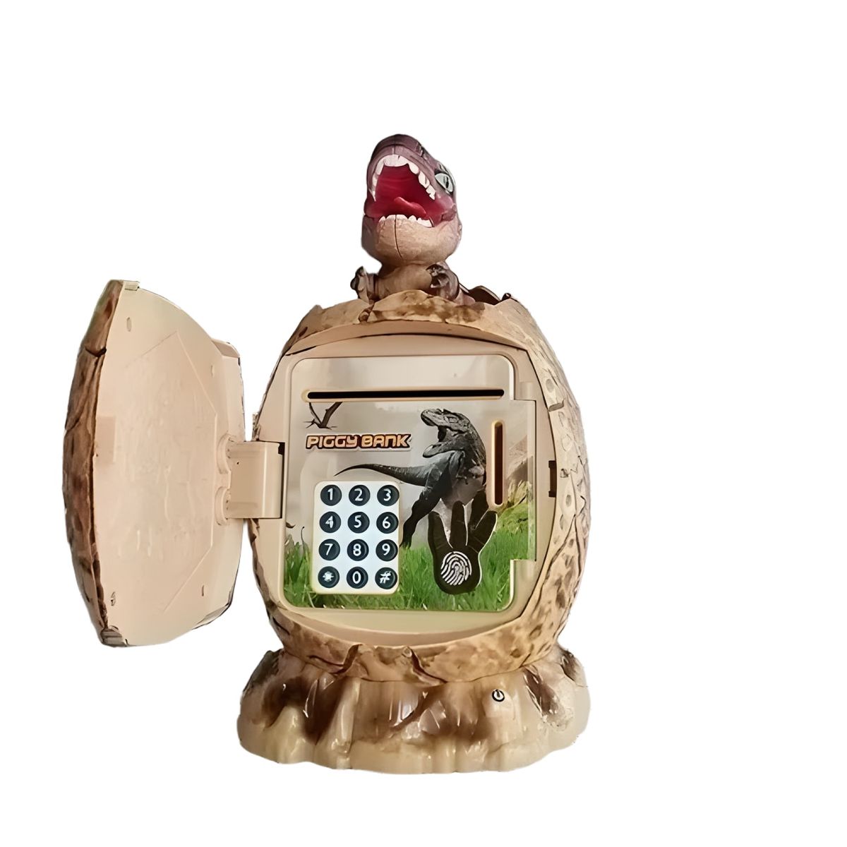 GENERICO - Alcancía huevo de dinosaurio con contraseña