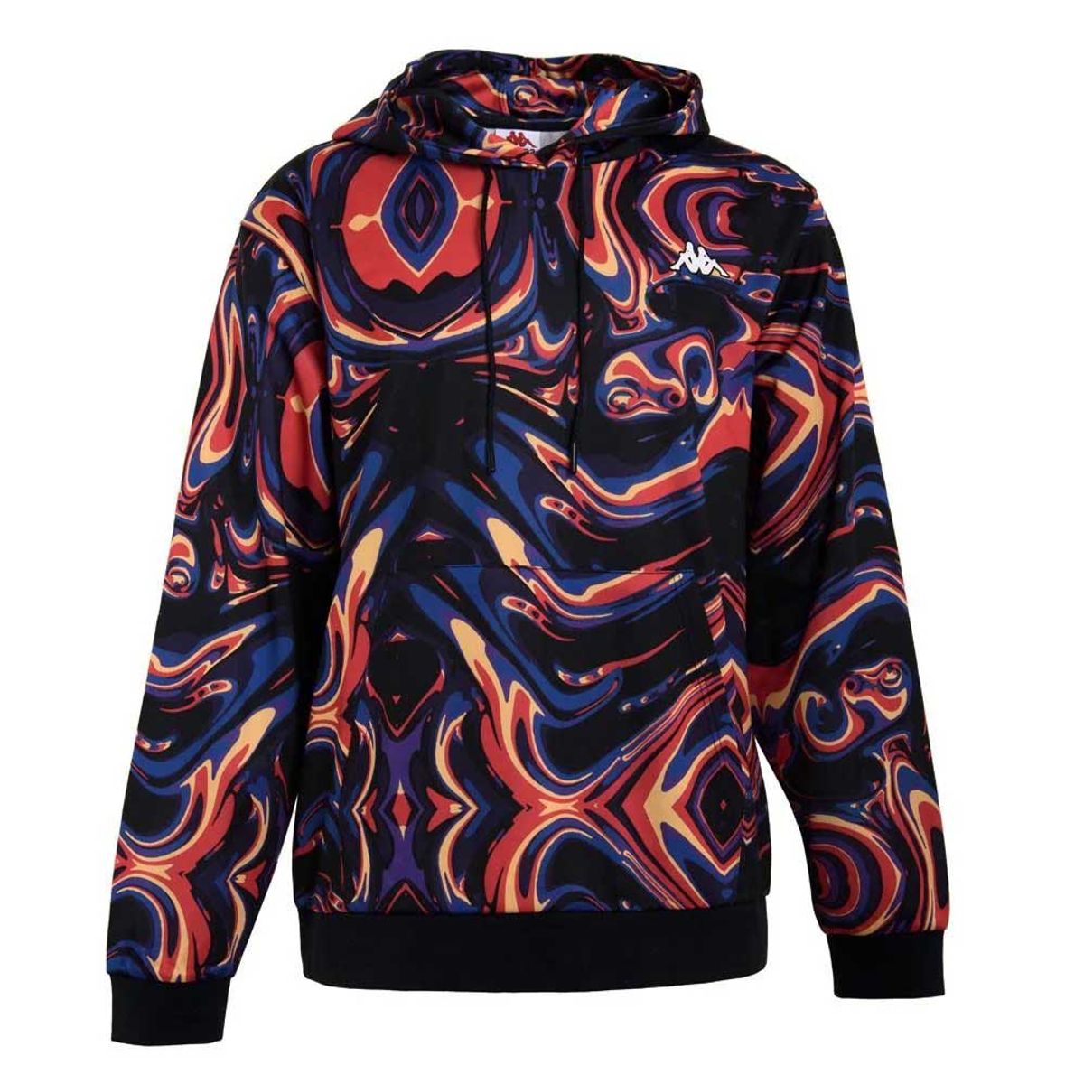 KAPPA - Polerón Hombre Hoodie Kappa Liquid Black Multi