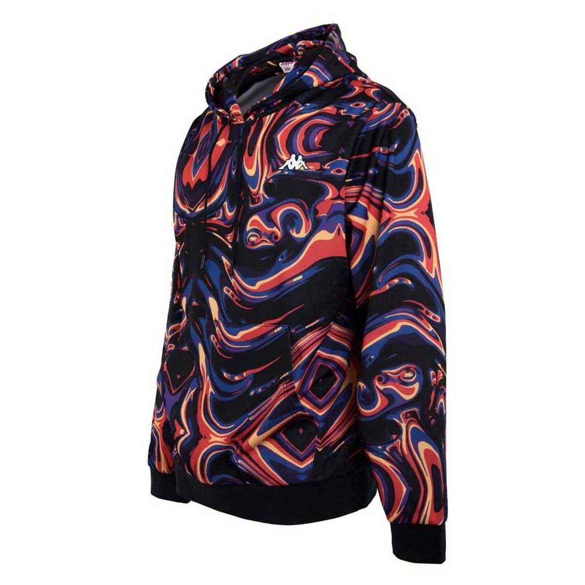 KAPPA - Polerón Hombre Hoodie Kappa Liquid Black Multi