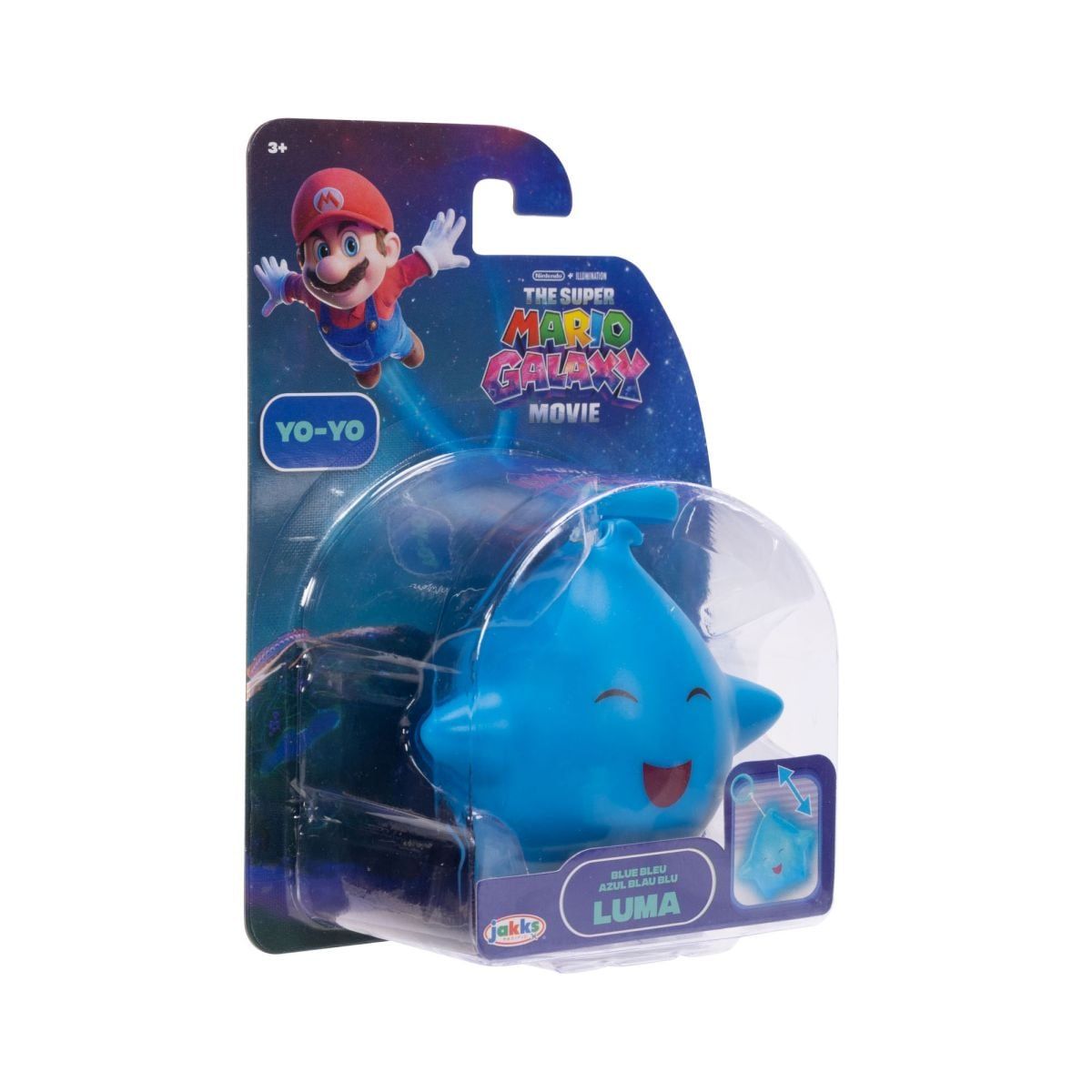 NINTENDO - YOYO QUE BRILLA EN LA OSCURIDAD NINTENDO PELICULA - BLUE BLUE