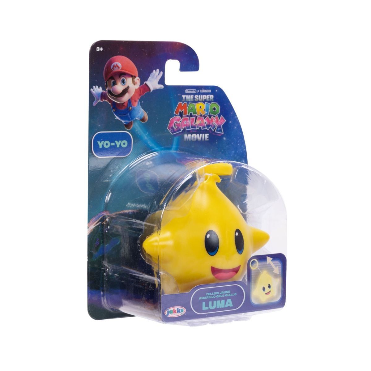 NINTENDO - YOYO QUE BRILLA EN LA OSCURIDAD NINTENDO PELICULA - YELLOW JAUNE
