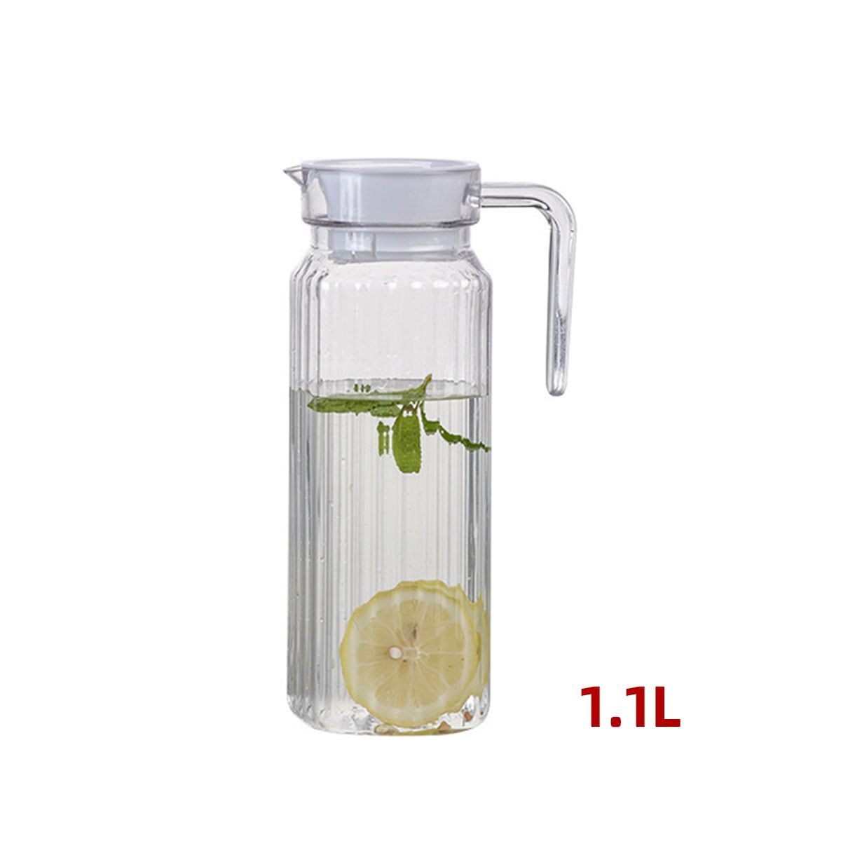 GENERICO - Jarra De Acrilico Con Tapa Plastica Practica De 1100ml Unidad