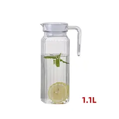 GENERICO - Jarra De Acrilico Con Tapa Plastica Practica De 1100ml Unidad