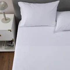 CASATUA - Sabanas 1.5 Plazas Hotel Ultra Suave + Funda - Blanco - 1,5 Plazas