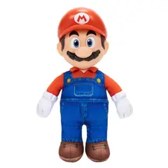 NINTENDO - PELUCHE CON CABEZA PLASTICA 23 CM PELICULA - MARIO
