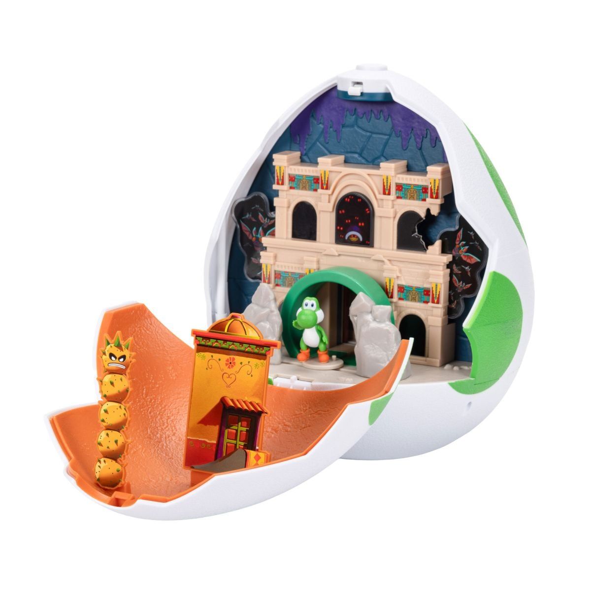 NINTENDO - PLAYSET BASICO HUEVO DE YOSHI CON FIGURA 4 CM NINTENDO PELICULA