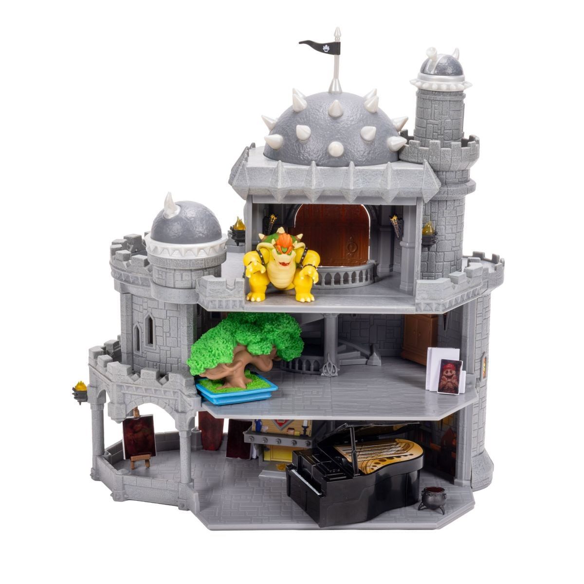 NINTENDO - PLAYSET DELUXE CASTILLO BROWSER CON FIGURA 4 CM NINTENDO PELICULA
