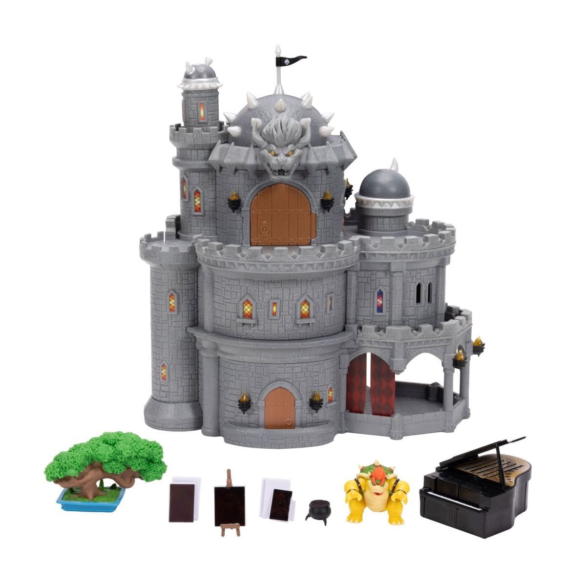 NINTENDO - PLAYSET DELUXE CASTILLO BROWSER CON FIGURA 4 CM NINTENDO PELICULA