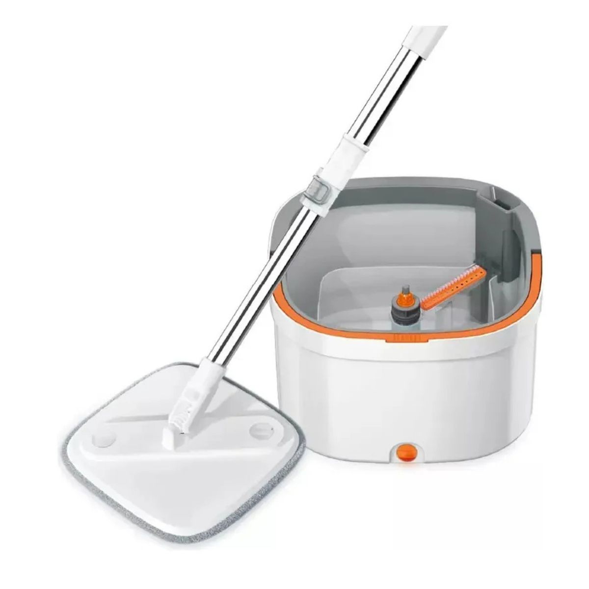 GENERICO - Mopa Trapeadora 360 Super Mop Lite - Sistema De Auto-Lavado Y Secado - Balde Con Centrifugado