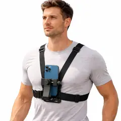 GENERICO - Soporte Celular Arnés Pecho Ajustable 360°
