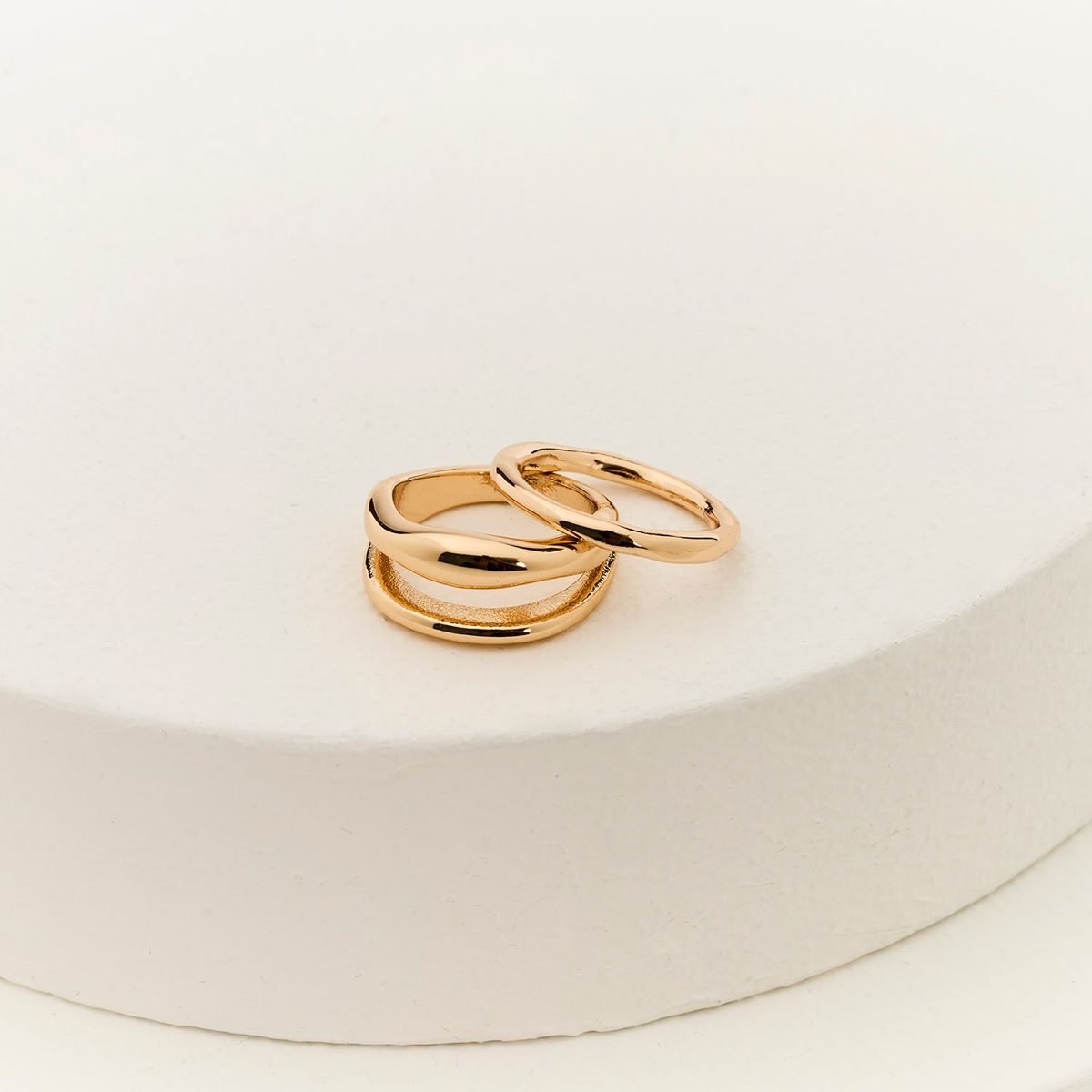 LOUNGE - Set Anillos Mujer Irregulares