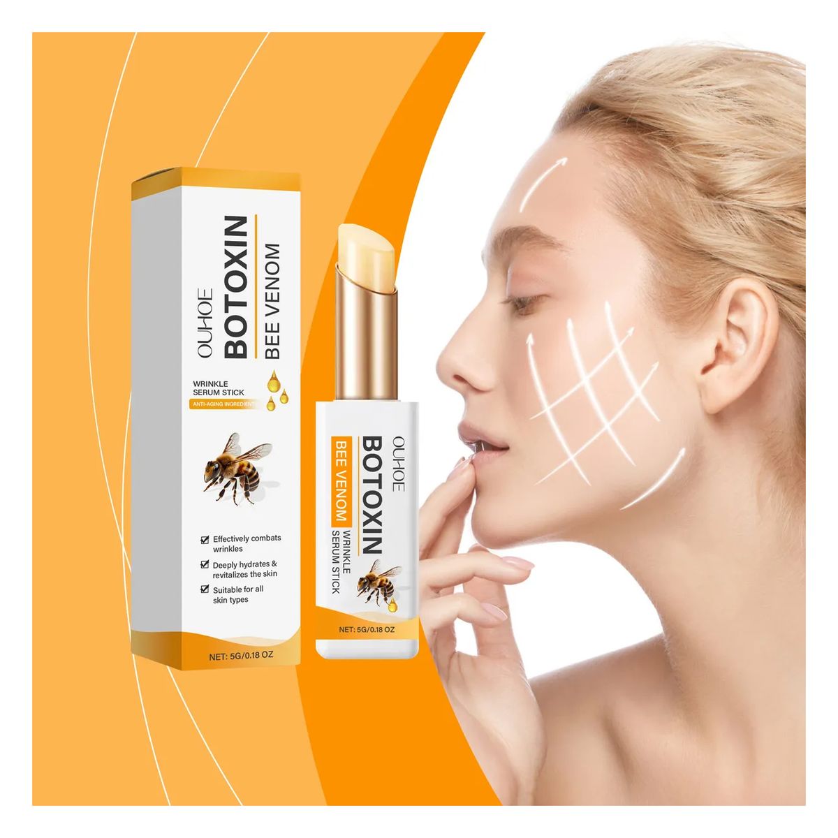 GENERICO - Botox Bee Venom Stick Serum Colageno Facial Efecto Lifting 5g
