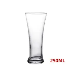 GENERICO - Vaso Shopero De Plastico Transparente 250ml Para Cerveza Unidad