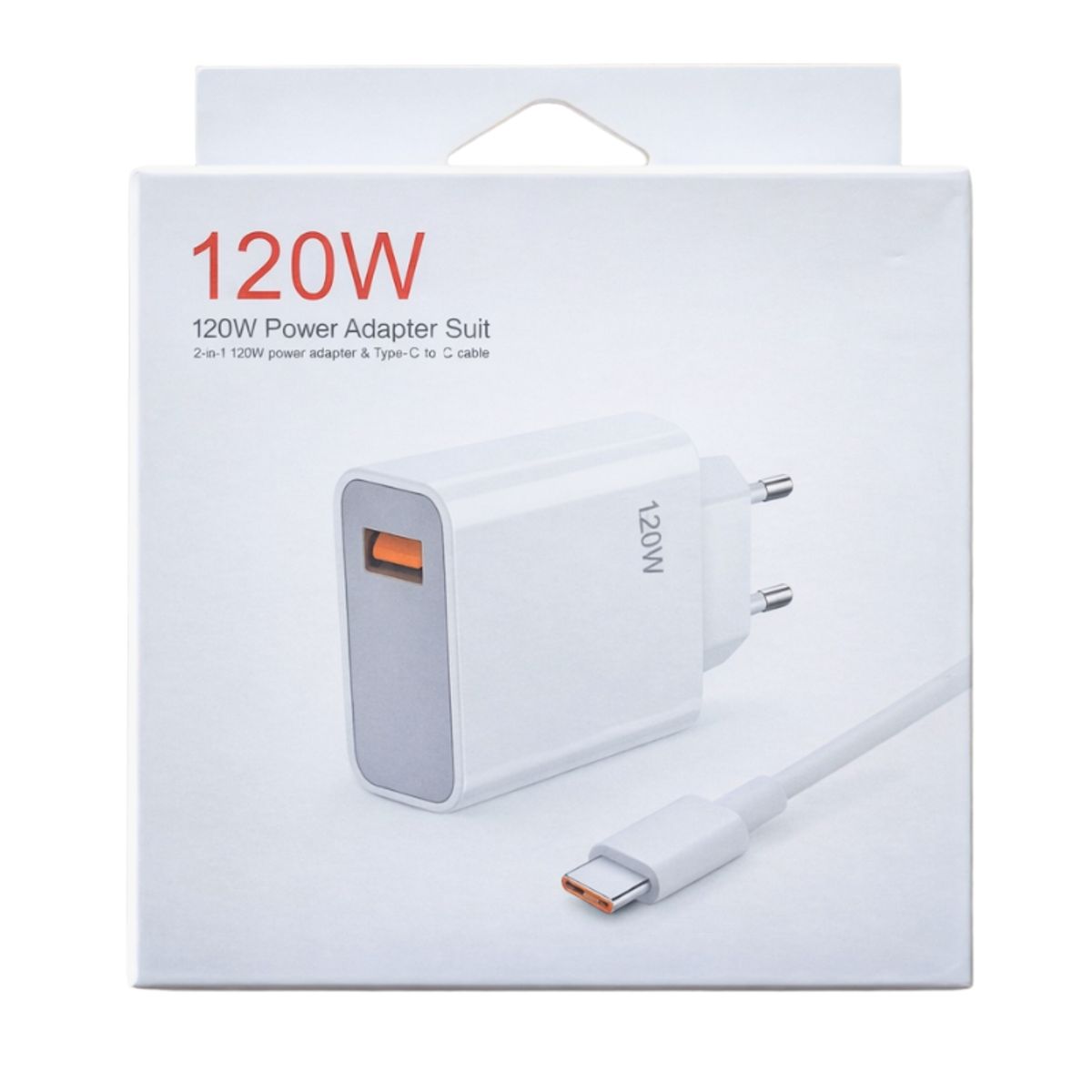 GENERICO - Cargador 120w Usb A Tipo C Pd Carga Rápida + Cable
