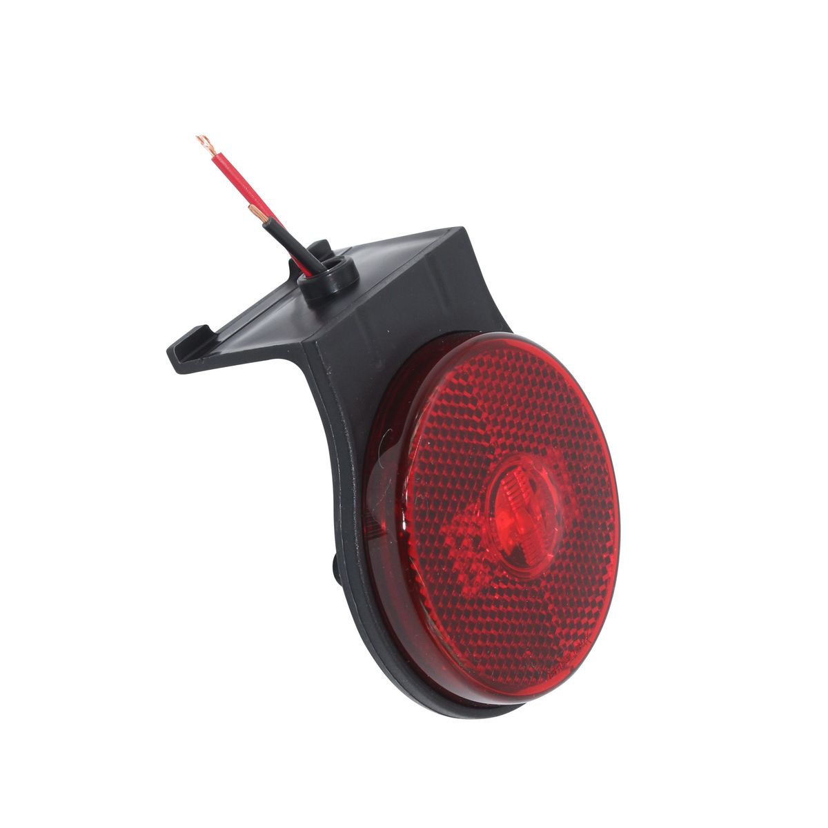 GENERICO - FOCO LATERAL LED ROJO 12 Y 24 VOLTS CON SOPORTE Y CABLE