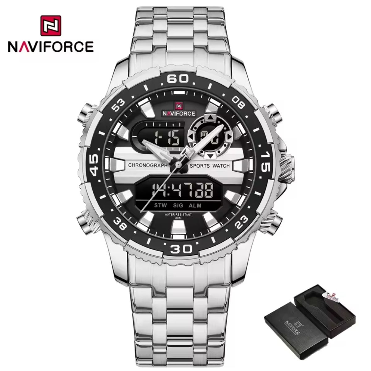 NAVIFORCE - RELOJ  NAVIFORCE NF9234 HOMBRE ANALOGO DIGITAL METAL